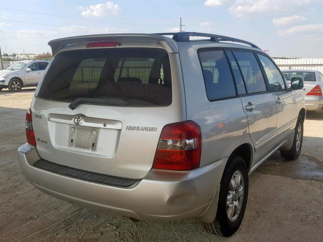 JTEEP21A440018118 - 2004 TOYOTA HIGHLANDER SILVER photo 4