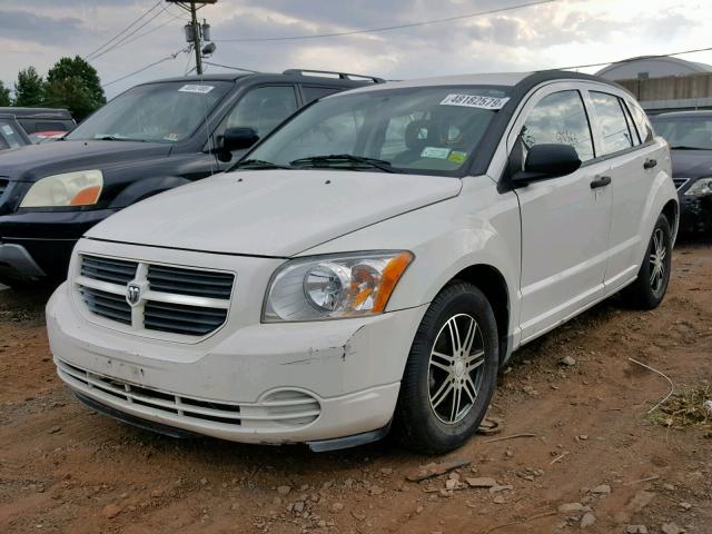 1B3HB28BX8D577154 - 2008 DODGE CALIBER WHITE photo 2