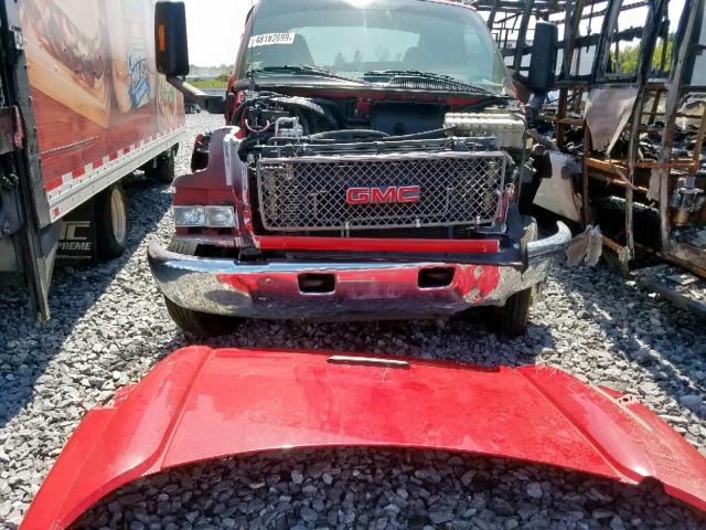 1GDE5C12X7F402734 - 2007 GMC C5500 C5C0 RED photo 9