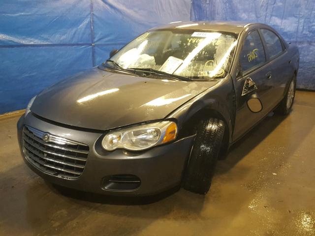 1C3EL46X24N204563 - 2004 CHRYSLER SEBRING LX GRAY photo 2