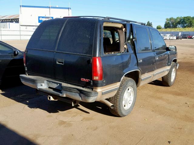 1GKEK13R6XJ807132 - 1999 GMC YUKON BLACK photo 4