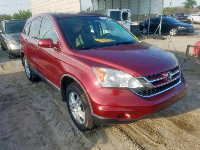 5J6RE3H79AL000682 - 2010 HONDA CR-V EXL RED photo 1