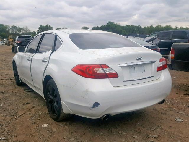 JN1BY1AR5CM390405 - 2012 INFINITI M37 X WHITE photo 3