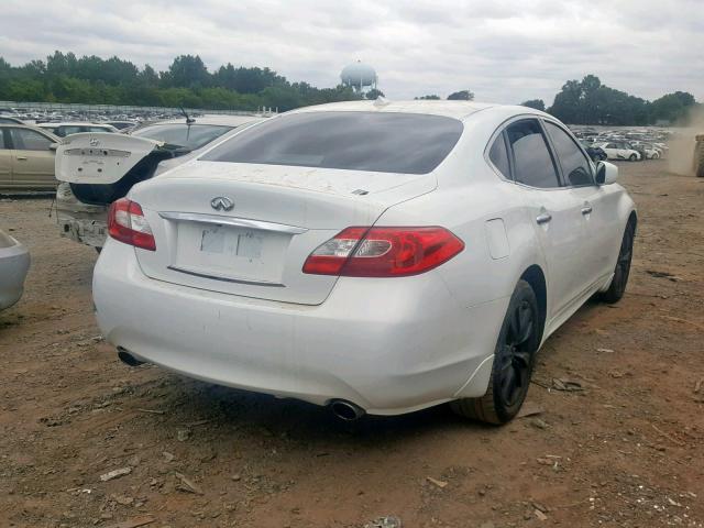 JN1BY1AR5CM390405 - 2012 INFINITI M37 X WHITE photo 4