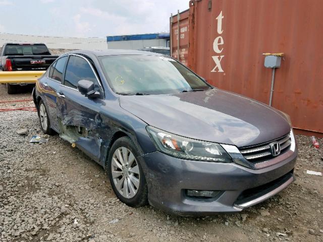 1HGCR2F8XFA145952 - 2015 HONDA ACCORD EXL GRAY photo 1