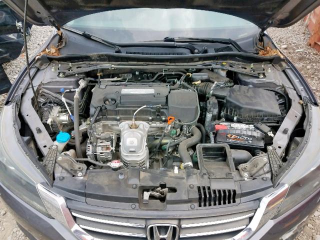 1HGCR2F8XFA145952 - 2015 HONDA ACCORD EXL GRAY photo 7