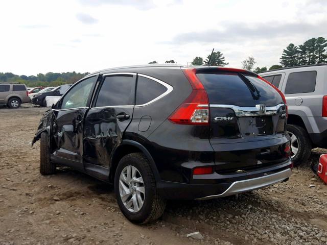 2HKRM4H7XFH671241 - 2015 HONDA CR-V EXL BLACK photo 3