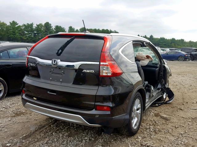 2HKRM4H7XFH671241 - 2015 HONDA CR-V EXL BLACK photo 4