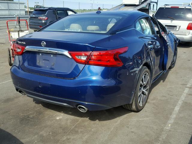 1N4AA6AP7HC391731 - 2017 NISSAN MAXIMA 3.5 BLUE photo 4