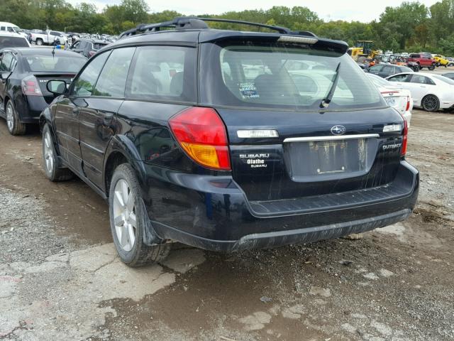 4S4BP61C777320655 - 2007 SUBARU LEGACY OUT BLACK photo 3