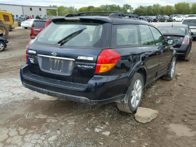 4S4BP61C777320655 - 2007 SUBARU LEGACY OUT BLACK photo 4