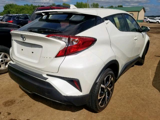 JTNKHMBX8J1004923 - 2018 TOYOTA C-HR XLE WHITE photo 4