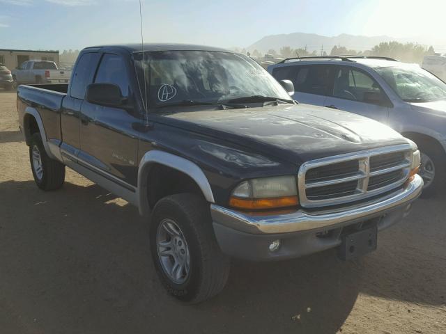 1B7GG22X51S348673 - 2001 DODGE DAKOTA BLUE photo 1