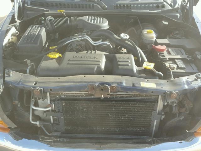 1B7GG22X51S348673 - 2001 DODGE DAKOTA BLUE photo 7