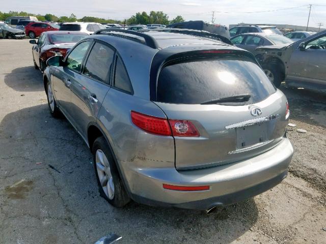 JNRAS08W15X206692 - 2005 INFINITI FX35 GRAY photo 3