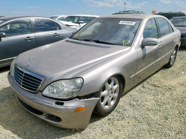 WDBNG84J34A395793 - 2004 MERCEDES-BENZ S 500 4MAT CHARCOAL photo 2