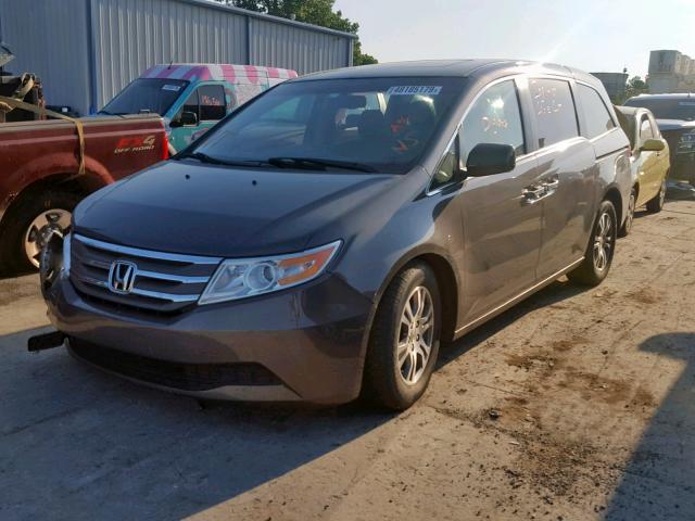 5FNRL5H65CB127093 - 2012 HONDA ODYSSEY EX CHARCOAL photo 2