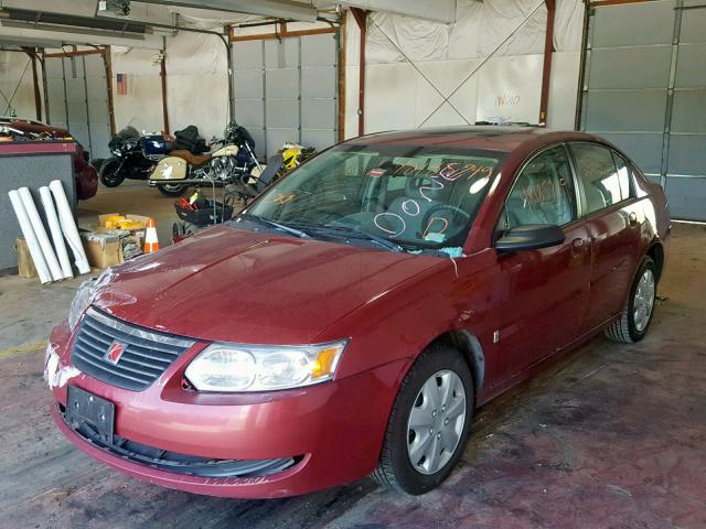 1G8AJ52F95Z175330 - 2005 SATURN ION LEVEL RED photo 2