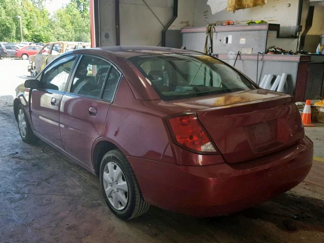 1G8AJ52F95Z175330 - 2005 SATURN ION LEVEL RED photo 3