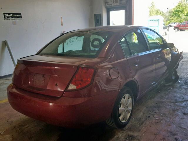 1G8AJ52F95Z175330 - 2005 SATURN ION LEVEL RED photo 4