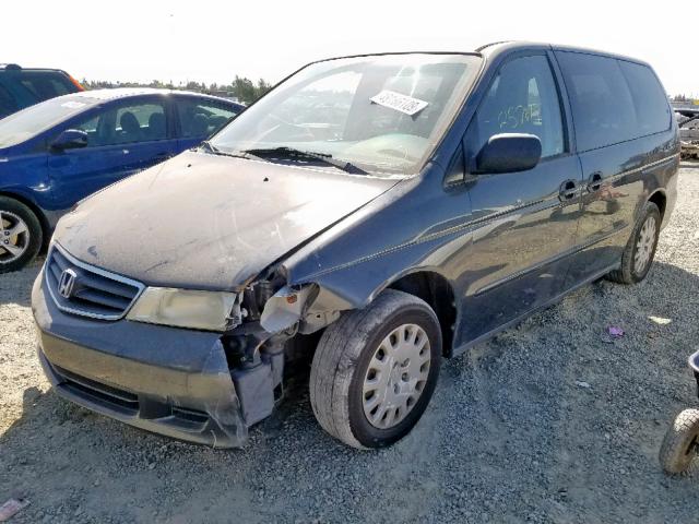 5FNRL185X4B139709 - 2004 HONDA ODYSSEY LX GRAY photo 2