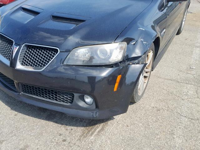 6G2ER57739L228850 - 2009 PONTIAC G8 BLACK photo 9