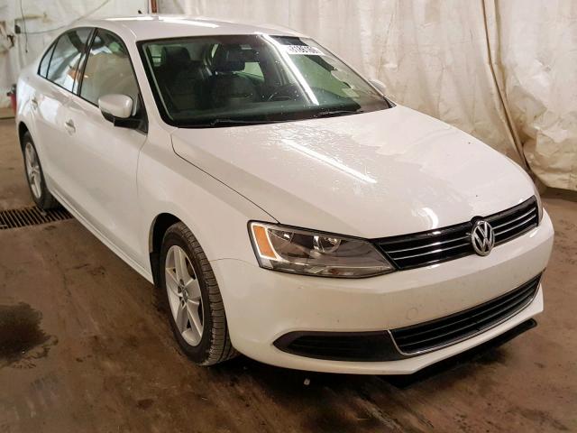 3VWLL7AJ3DM381587 - 2013 VOLKSWAGEN JETTA TDI WHITE photo 1