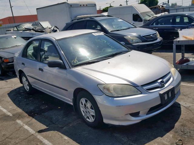 1HGES16345L024574 - 2005 HONDA CIVIC DX V SILVER photo 1