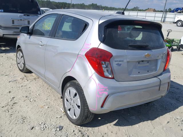 KL8CB6SA6JC433167 - 2018 CHEVROLET SPARK LS SILVER photo 3