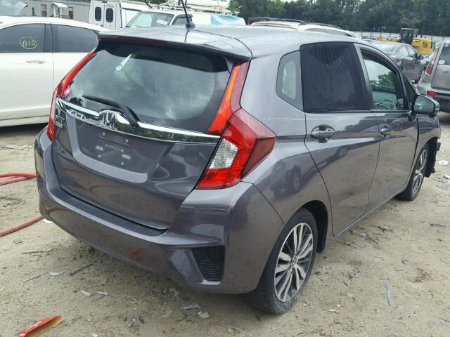 3HGGK5H83FM755988 - 2015 HONDA FIT EX GRAY photo 4