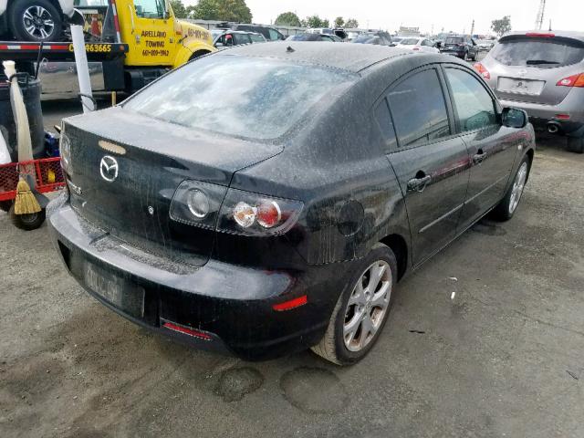 JM1BK32G981141430 - 2008 MAZDA 3 I BLACK photo 4