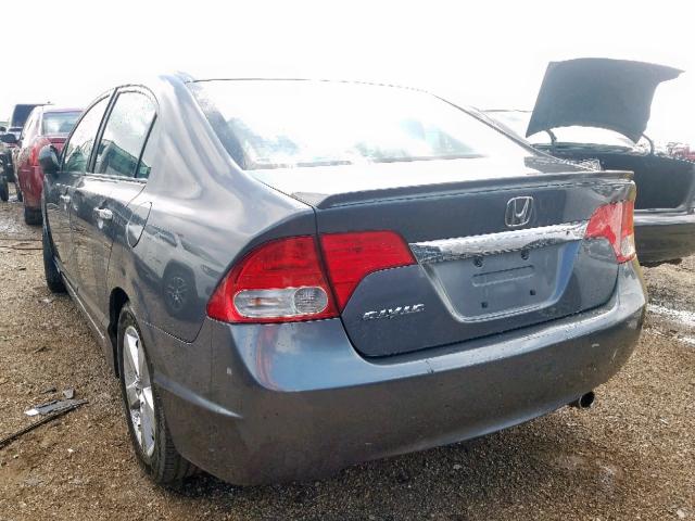 2HGFA16659H324435 - 2009 HONDA CIVIC LX-S Մոխրագույն լուսանկար 3