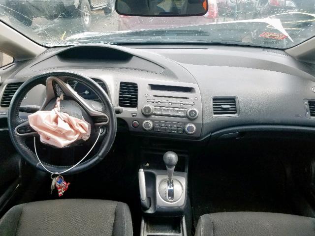 2HGFA16659H324435 - 2009 HONDA CIVIC LX-S Մոխրագույն լուսանկար 9