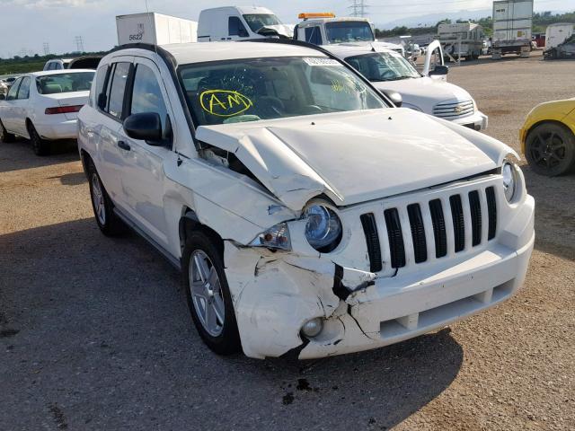 1J8FT47037D370126 - 2007 JEEP COMPASS WHITE photo 1