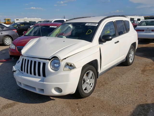 1J8FT47037D370126 - 2007 JEEP COMPASS WHITE photo 2