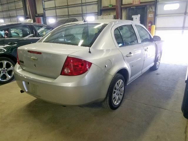 1G1AT58H497117581 - 2009 CHEVROLET COBALT LT SILVER photo 4