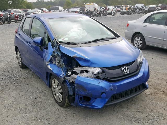 3HGGK5H58HM703992 - 2017 HONDA FIT LX BLUE photo 1