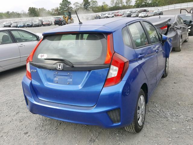 3HGGK5H58HM703992 - 2017 HONDA FIT LX BLUE photo 4