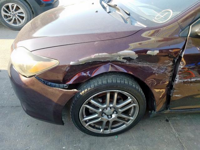 JTKDE167880268800 - 2008 TOYOTA SCION TC ბურგუნდია ფოტო 9