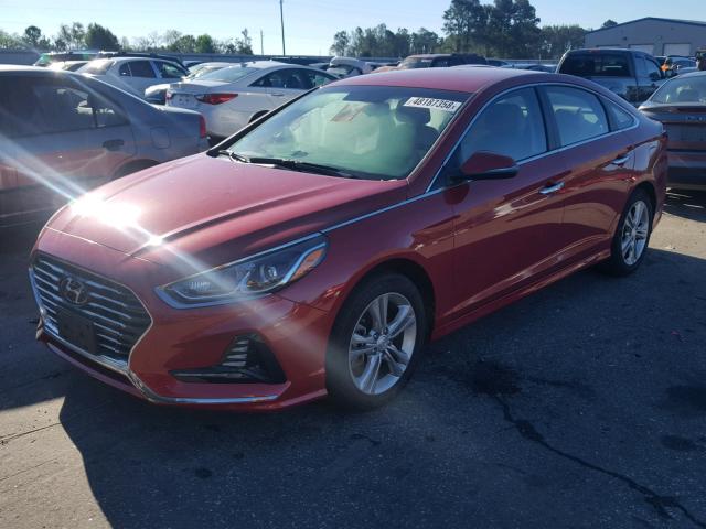 5NPE34AF5JH606759 - 2018 HYUNDAI SONATA SPO RED photo 2