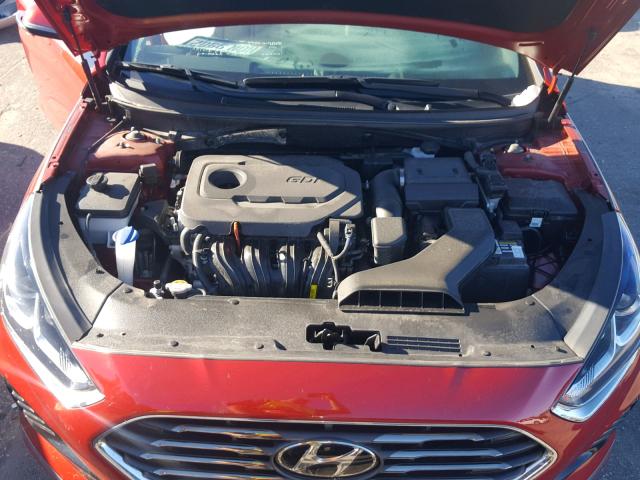 5NPE34AF5JH606759 - 2018 HYUNDAI SONATA SPO RED photo 7