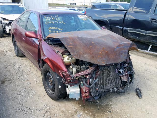 4T1BG22K51U045746 - 2001 TOYOTA CAMRY CE RED photo 1