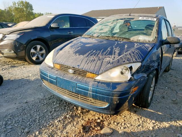 1FAFP3832YW349889 - 2000 FORD FOCUS ZTS BLUE photo 2