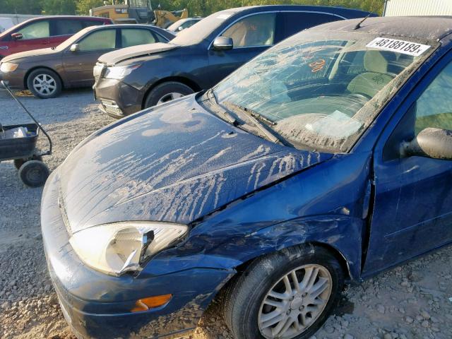 1FAFP3832YW349889 - 2000 FORD FOCUS ZTS BLUE photo 9