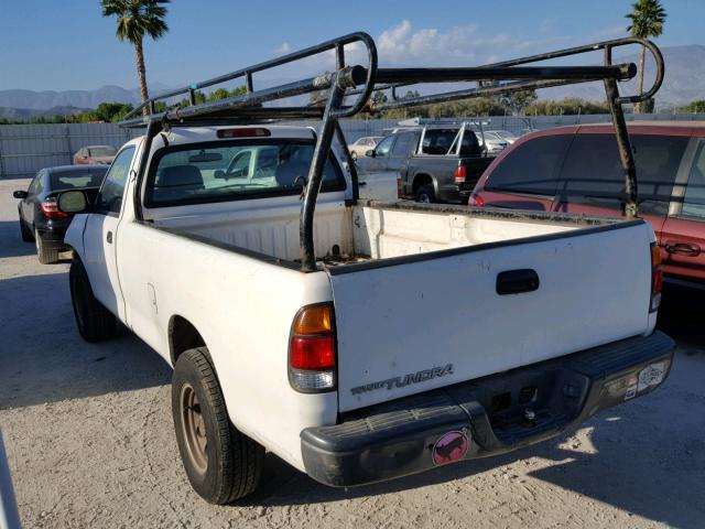 5TBJN321X2S277356 - 2002 TOYOTA TUNDRA WHITE photo 3