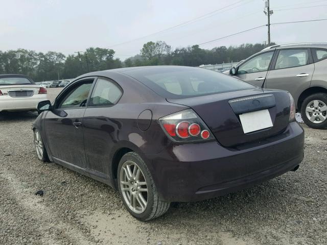 JTKDE167680241014 - 2008 TOYOTA SCION TC 紫色 照片 3