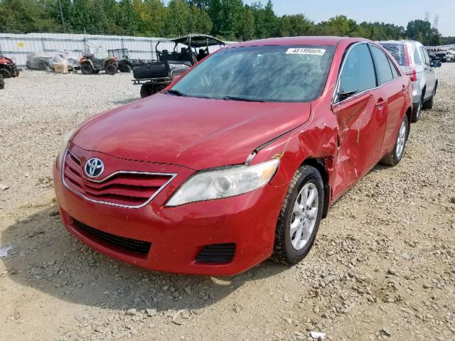 4T4BF3EK4BR153450 - 2011 TOYOTA CAMRY BASE RED photo 2