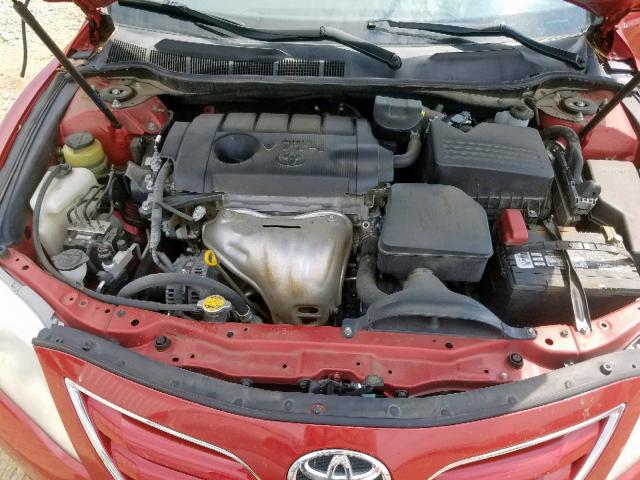 4T4BF3EK4BR153450 - 2011 TOYOTA CAMRY BASE RED photo 7