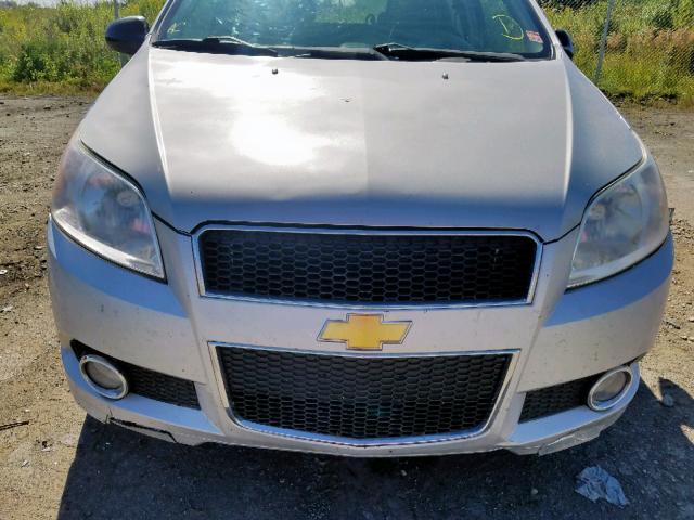 3G1TB6DE4AL118257 - 2010 CHEVROLET AVEO LS SILVER photo 9