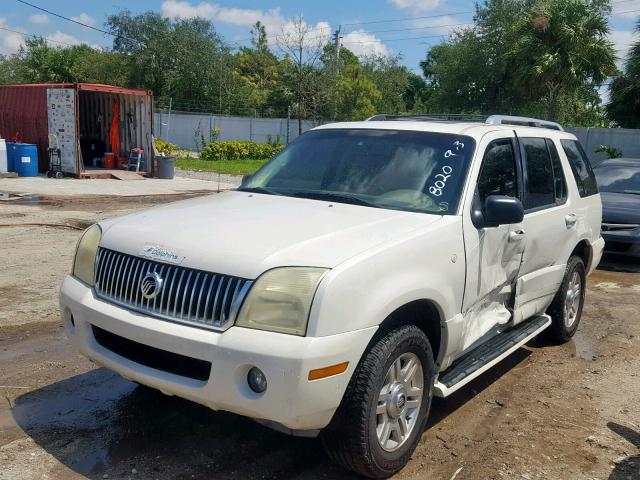 4M2DU66W94ZJ48020 - 2004 MERCURY MOUNTAINEE WHITE photo 2